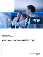 What's New in SAP S4HANA 1909 FPS02 WN - OP1909 - FPS02 - EN