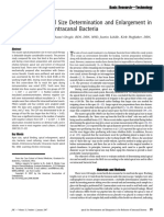 The Role of Apical Size Determination and Enlargement in The Reduction of Intracanal Bacteria