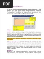 SAP Memory Management Document: Maximum Virtual Memory Physical Memory + Operating System Swap Space