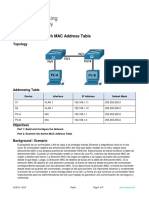 7.3.7 Lab - View The Switch Mac Address Table