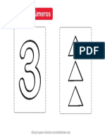 Colorear Numero 3 PDF
