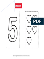 Colorear Numero 5 PDF