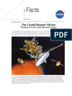 NASA Facts the Cassini-Huygens Mission the Role of NASA Ames Research Center