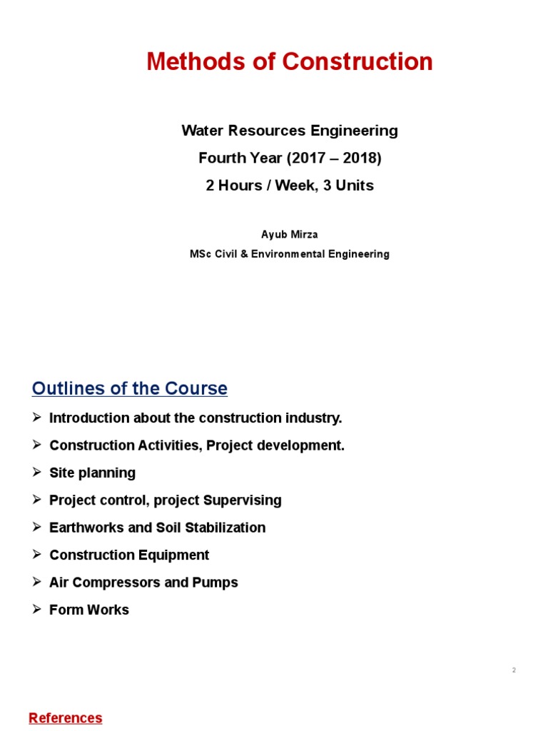 Construction Methods and Management Guide | PDF | Construction ...