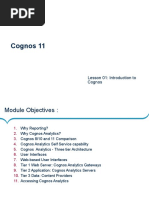 Lesson 1 Introduction To Cognos