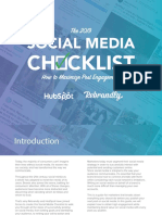 The 2019 Social Media Checklist PDF