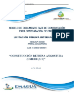 Modelo de Documento Base de Contratación para Contratación de Obras