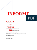 informe CARTA DE CREDITO