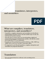 Compilers, Translators, Interpreters, and Assemblers - Presentation2