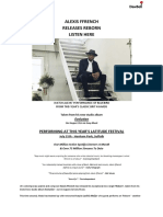 Alexis Ffrench Sony Music Masterworks Reborn PR 2