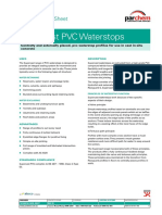 Supercast PVC Waterstops: Technical Data Sheet