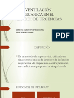 Ventilación Mecanica en El Servicio de Urgencias