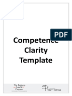 Competence Clarity Template PDF