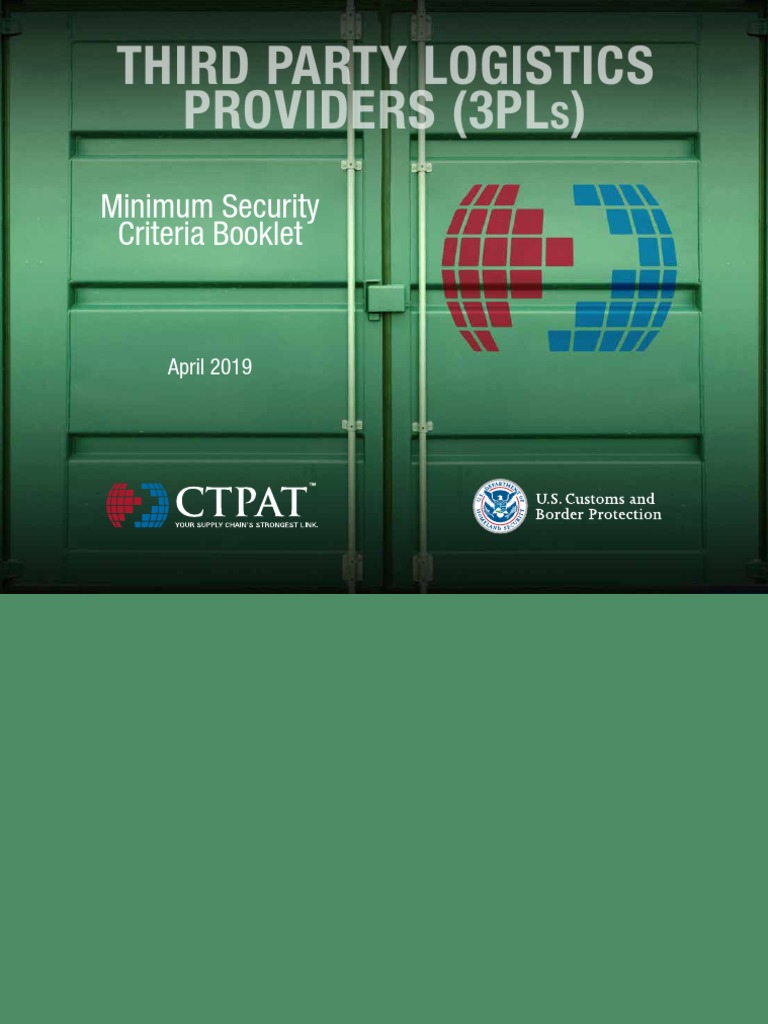 3PL Security Criteria Booklet | PDF | U.S. Customs And Border ...