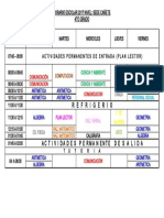 Horario Escolar 2017 Nivelchola