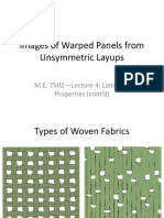Images of Warped Panels From Unsymmetric Layups: M.E. 7502 - Lecture 4: Laminate Properties (Cont'd)