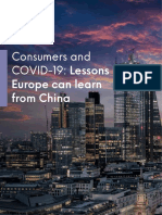 Consumers and COVID-19: Lessons: Europe Can Learn From China