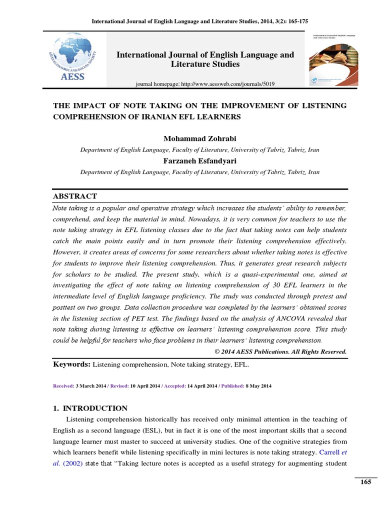 International Journal of English Language and Literature Studies | PDF ...