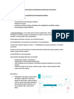 Manejo en Situaciones de Emergencia Dentro Del Box Dental