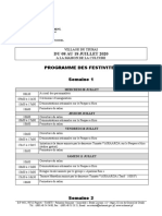 Programme Des Festivités