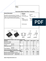 AO4612 60V Complementary Enhancement Mode Field Effect Transistor