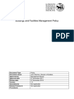 Buildings and Facilities Management Policy
