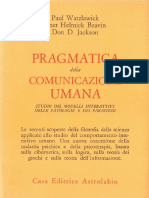 Watzlawick_Pragmatica comunicazione