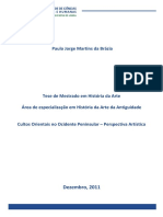 Cultos_Orientais no Ocidente_Peninsular. Perspectiva Artística