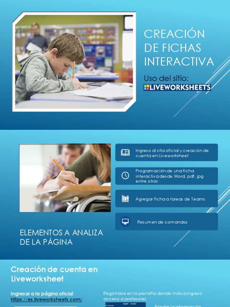 Creación De Fichas Interactivas Pdf Informática Software