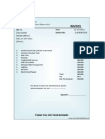 Catering Invoice Template