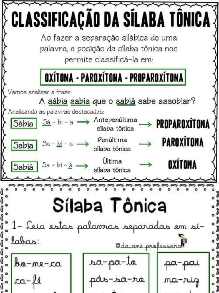 Sílaba Tônica | PDF