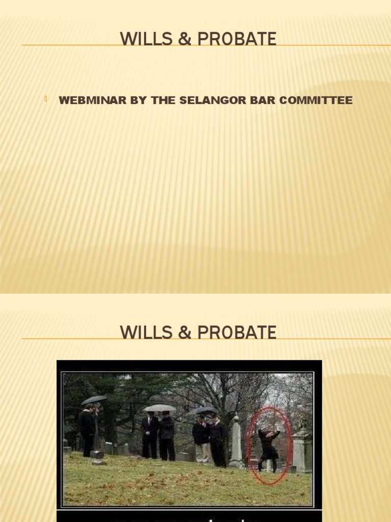 Webminar Will Probate Pdf Will And Testament Probate