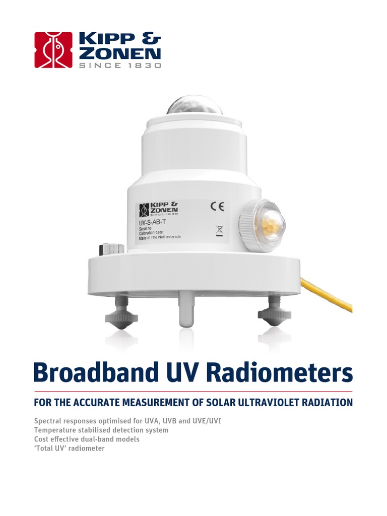 KippZonen Brochure UV Radiometers V1508 | PDF | Ultraviolet ...