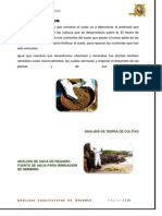 INFORME DE TIERRA Y AGUA Quimica Analitivca