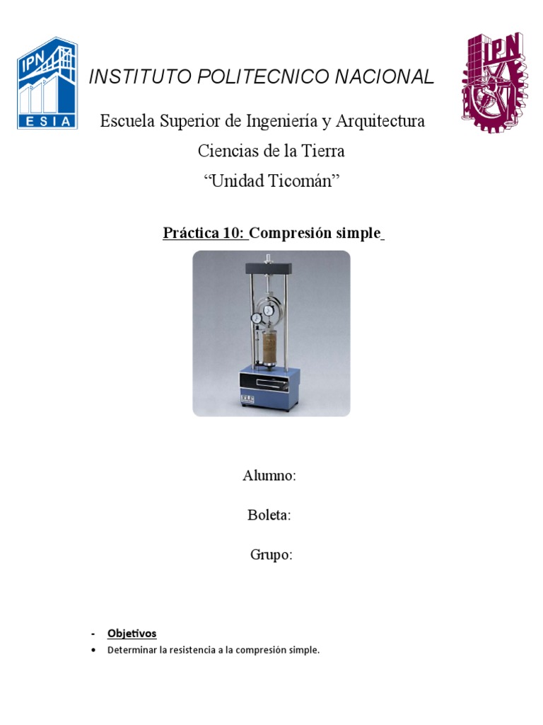 Ensayo de Compresión Simple en Suelos | PDF | Science | Ciencia aplicada
