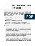 TCT Title Transfer and Annotation Steps: 1. Prepare The Documents: by This Time in Your Buying-A-Property