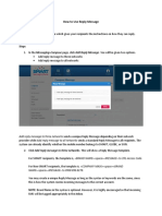 How To Use Reply Message