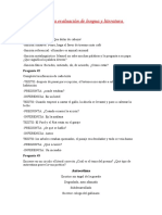 Corrección de La Evaluación de Lengua y Literatura