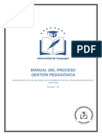 Manual de Procesos y Procedimientos de Gestión Pedagógica