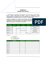 Gestión de costos: Cálculos de PV, EV, AC, CPI y CV