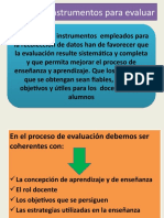 EVALUACION Instrumentos