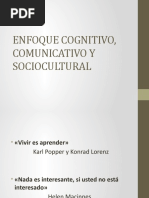 Enfoque Cognitivo, Comunicativo y Sociocultural