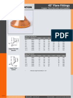 45° Flare Fittings: Copper Flare Bonnets and Gaskets