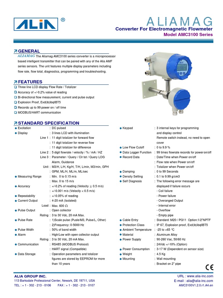 Alia AMC3100 Converter | PDF