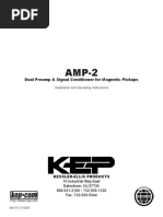 Dual Preamp & Signal Conditioner For Magnetic Pickups: Installation and Operating Instructions