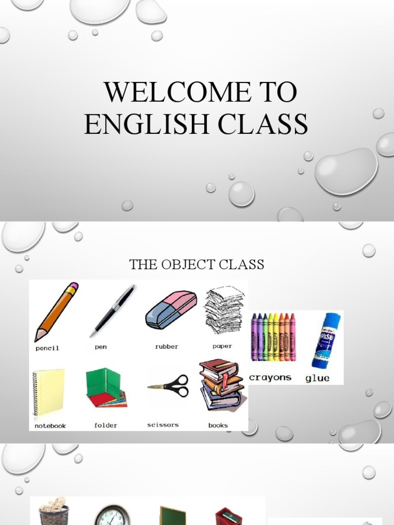 CLASSROOM oBJETCTS | PDF