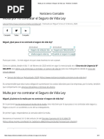 Multa Por No Contratar El Seguro de Vida Ley - Noticiero Contable PDF