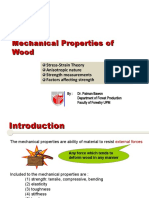 Mechanical Properties of Wood: Stress-Strain Theory, Strength Measurements