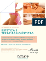 Estética E Terapias Holísticas: Catálogo de Serviços