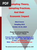 Sampling Theory, Sampling Practices, and Their Economic Impact